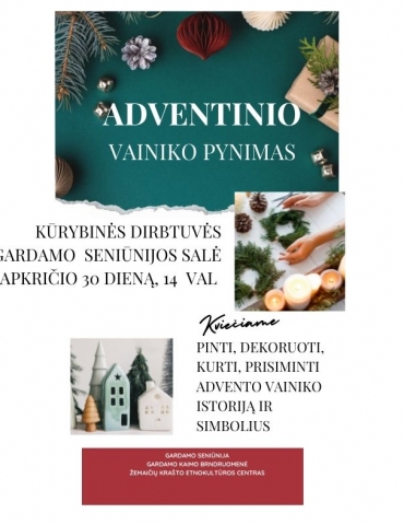 Adventinio vainiko pynimas